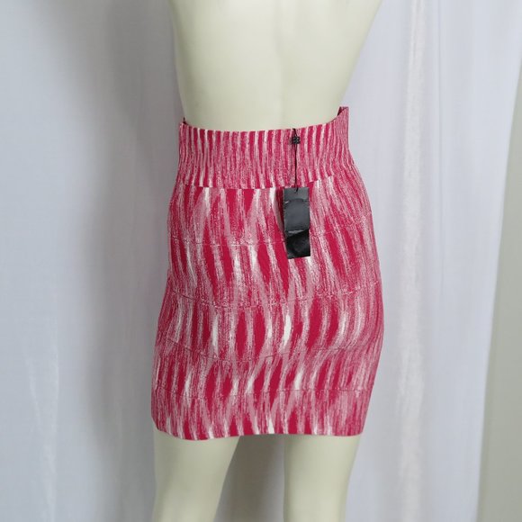 NWT BCBGMaxAzria Space Dye Begonia Combo Pencil Skirt Size S - Picture 6 of 8